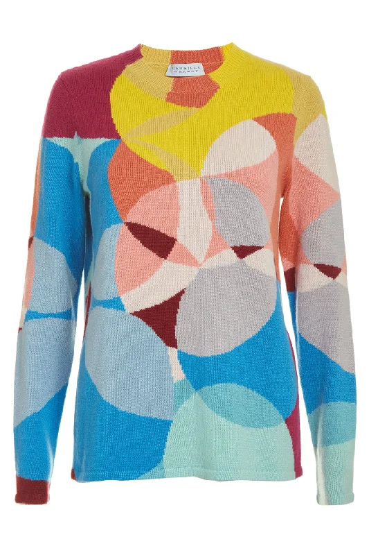 Fashion Frontiers Muscovite Knit Sweater in Multi Cashmere