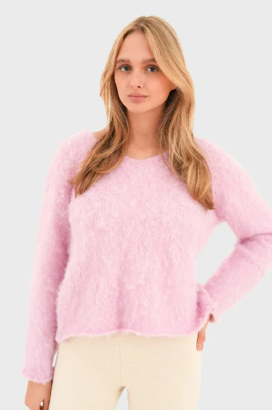 Limited Stock, Big Sale "Furry" sweater pink