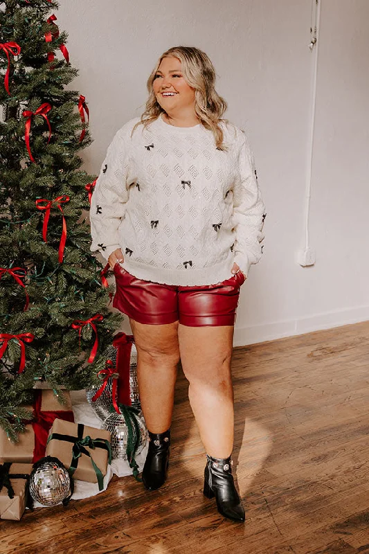 Unbeatable Prices Affordable Women's Outfit Sweet As Can Be Cable Knit Sweater Curves