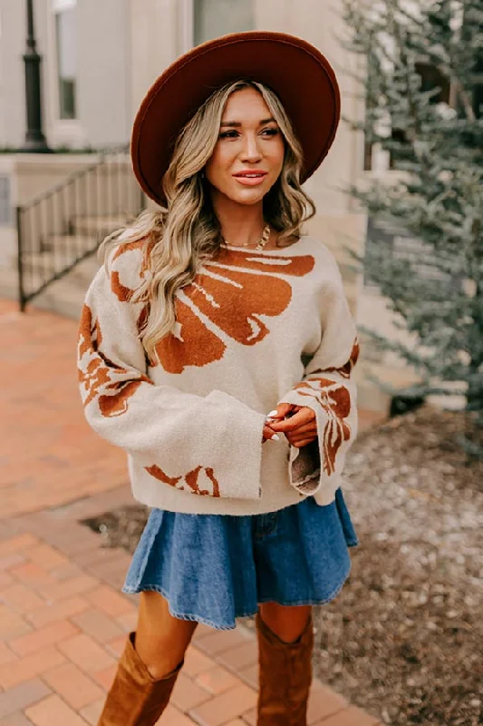 Cutting Edge Fashion Women's Comfortable Clothes For Weekends Chai Latte and Chit Chat Knit Sweater in Oatmeal