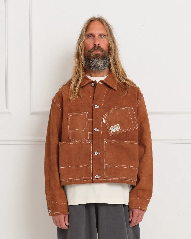 Bid Farewell To The Old Season Station Jacket - Brown Wonky-Wear