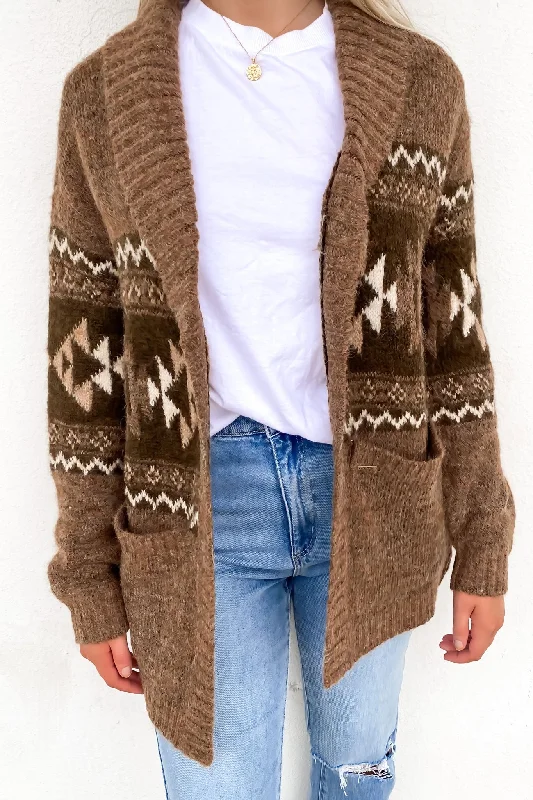 Vintage Look Women's High-Fashion Garments AW Peow Sweater Hazelnut