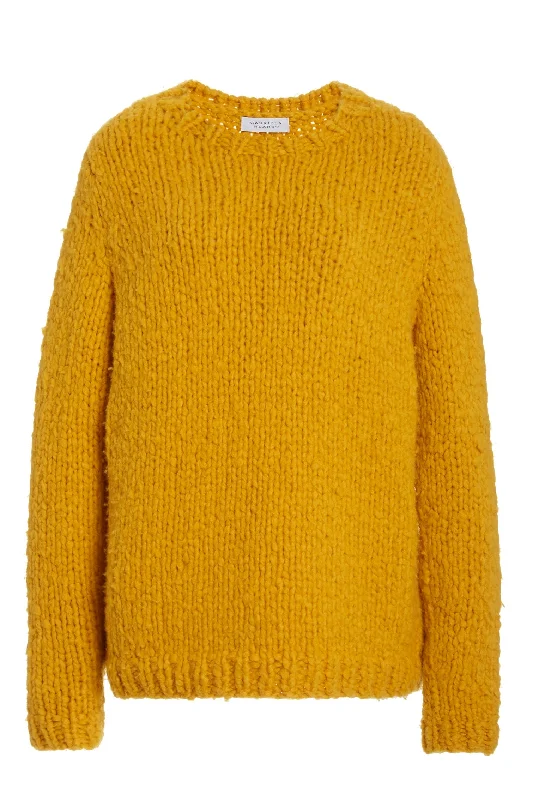 Effortless Style, Endless Impact Lawrence Knit Sweater in Saffron Welfat Cashmere