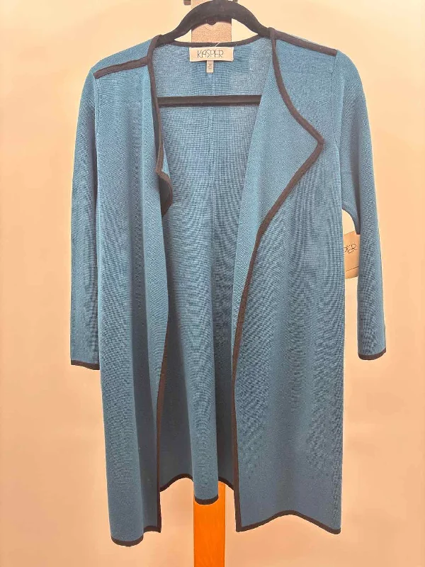 Innovate Your Wardrobe Kasper Women's Size XS Teal Solid Cardigan