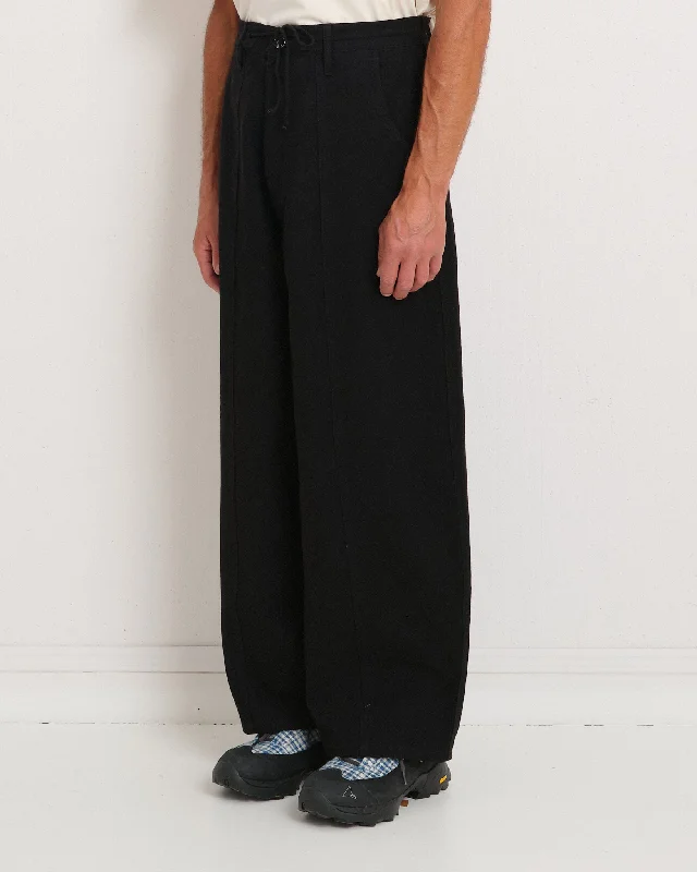Style Versatile Women's Collection Document Pants - Black Slub