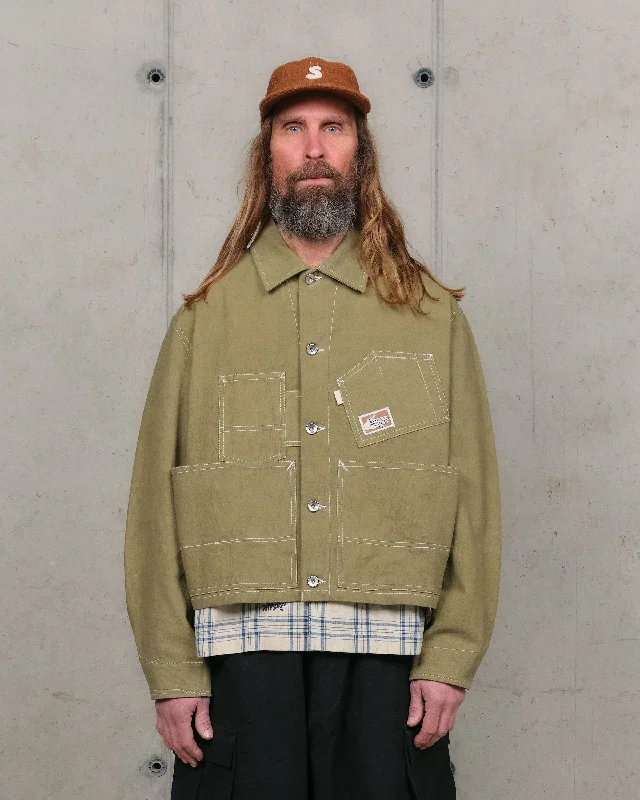 Trendy Pulse Station Jacket - Olive Wonky-Wear