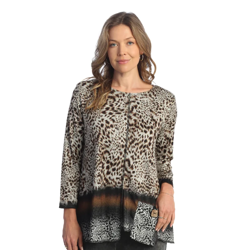 Trendy Women's Wear “Safari” Brushed Knit Tunic Top - FB2-1863