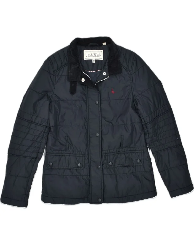 Outfits For Girls JACK WILLS Womens Windbreaker Jacket UK 12 Medium Black Polyester