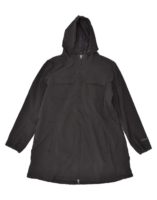 Casual Clothing For Women EDDIE BAUER Womens Hooded Rain Jacket UK 20 2XL Black Polyester Casual Clothing For Women EDDIE BAUER Womens Hooded Rain Jacket UK 20 2XL Black Polyester
