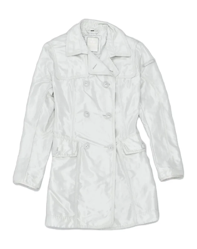 Stylish And Comfortable Clothing For Women PEUTEREY Womens Trench Coat IT 44 Medium Grey Polyester Stylish And Comfortable Clothing For Women PEUTEREY Womens Trench Coat IT 44 Medium Grey Polyester