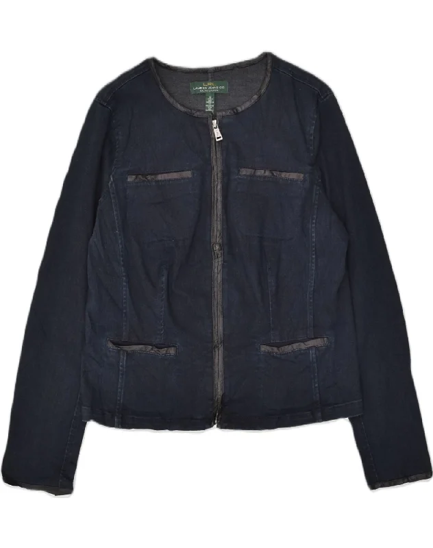 Formal Outfit For Women RALPH LAUREN Womens Denim Jacket US 12 Large Navy Blue Cotton Formal Outfit For Women RALPH LAUREN Womens Denim Jacket US 12 Large Navy Blue Cotton