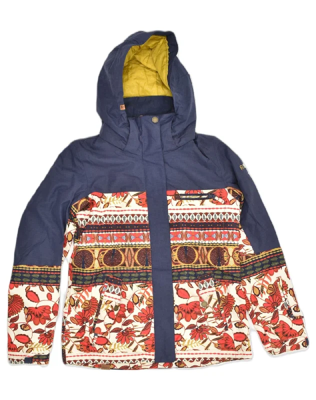 Best Boutiques Online ROXY Womens Hooded Windbreaker Jacket UK 8 Small Navy Blue Polyester Best Boutiques Online ROXY Womens Hooded Windbreaker Jacket UK 8 Small Navy Blue Polyester