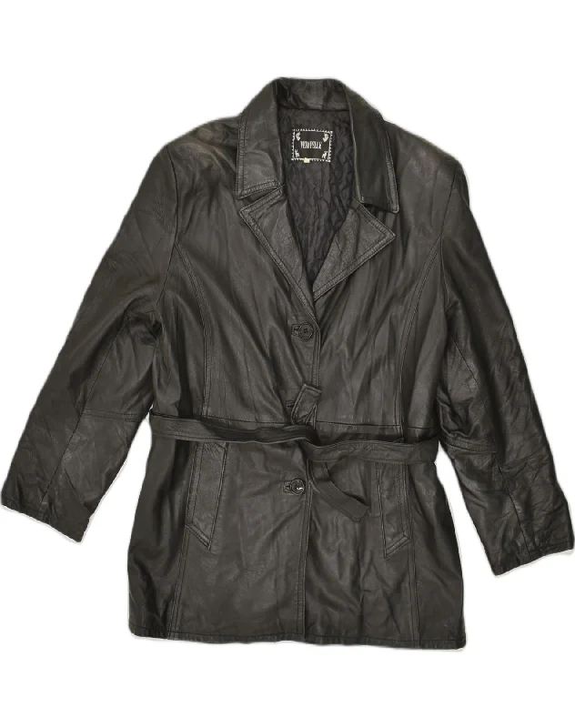 Casual Chic Clothing For Women VINTAGE Womens Leather Jacket UK 14 Large Black Leather Casual Chic Clothing For Women VINTAGE Womens Leather Jacket UK 14 Large Black Leather