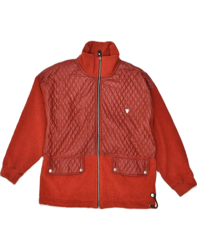 Women's Transitional Clothes POST CARD Womens Quilted Jacket UK 14 Large Red