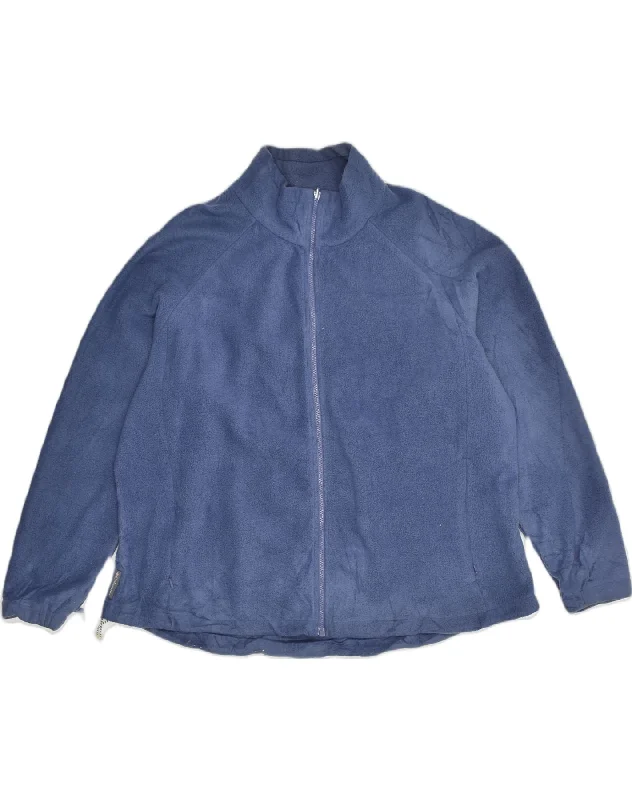 Women's Seasonal Clothes COLUMBIA Womens Fleece Jacket UK 20 2XL Blue Polyester
