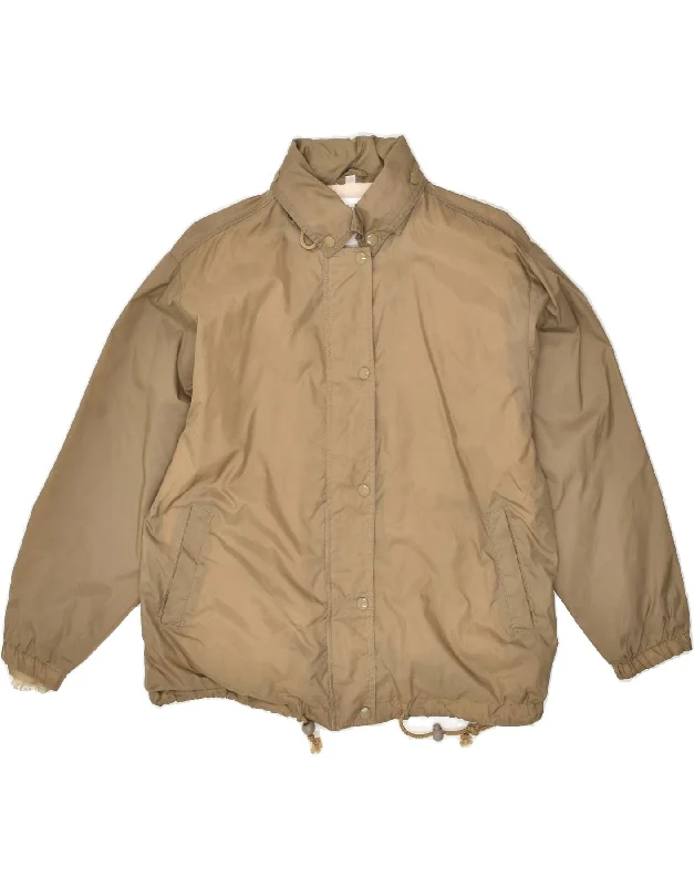 Women's Outerwear Attire ANDREA MARE Womens Hooded Bomber Jacket UK 10 Small Beige Polyamide Women's Outerwear Attire ANDREA MARE Womens Hooded Bomber Jacket UK 10 Small Beige Polyamide