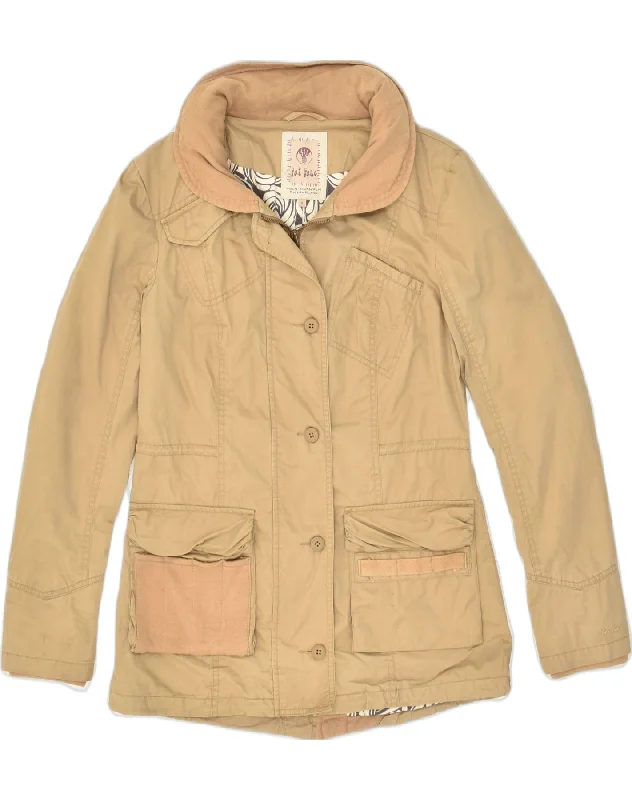 Women's Transitional Clothes FAT FACE Womens Utility Jacket UK 8 Small  Beige Cotton
