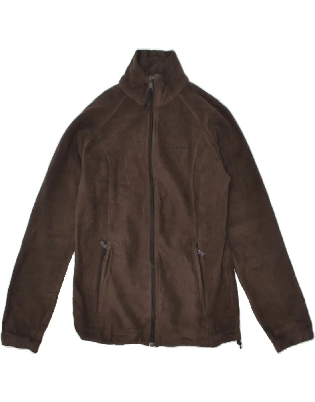 Women's Elegant Formal Outfit COLUMBIA Womens Fleece Jacket UK 10 Small Brown Polyester Women's Elegant Formal Outfit COLUMBIA Womens Fleece Jacket UK 10 Small Brown Polyester