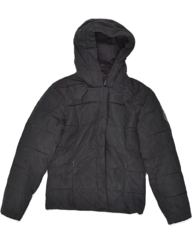 Festival Fashion JACK WILLS Womens Hooded Padded Jacket UK 8 Small Navy Blue Polyester Festival Fashion JACK WILLS Womens Hooded Padded Jacket UK 8 Small Navy Blue Polyester