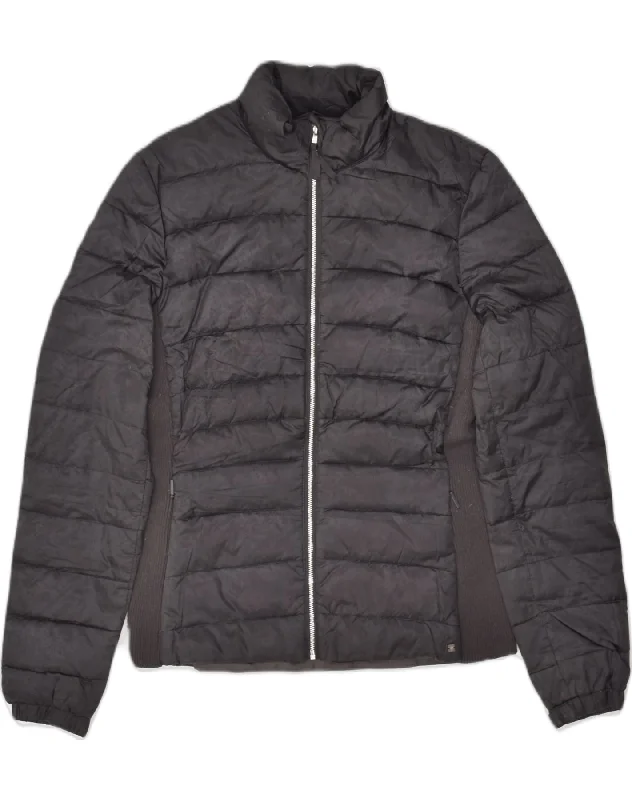 Sale On Sale MASSIMO DUTTI Womens Padded Jacket UK 12 Medium Black Polyester