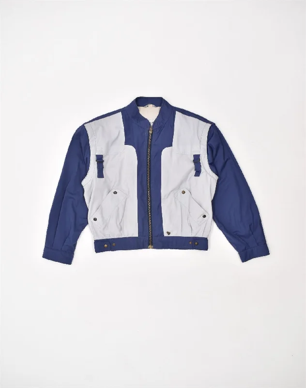 High-Quality Women's Fashion Dresses STRATOS Womens Bomber Jacket UK 14 Medium Navy Blue Colourblock Cotton High-Quality Women's Fashion Dresses STRATOS Womens Bomber Jacket UK 14 Medium Navy Blue Colourblock Cotton