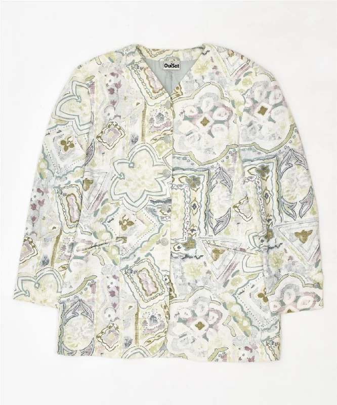 Women's Elegant Evening Outfit OUI SET Womens 5 Button Blazer Jacket EU 38 Medium Multicoloured Floral Women's Elegant Evening Outfit OUI SET Womens 5 Button Blazer Jacket EU 38 Medium Multicoloured Floral