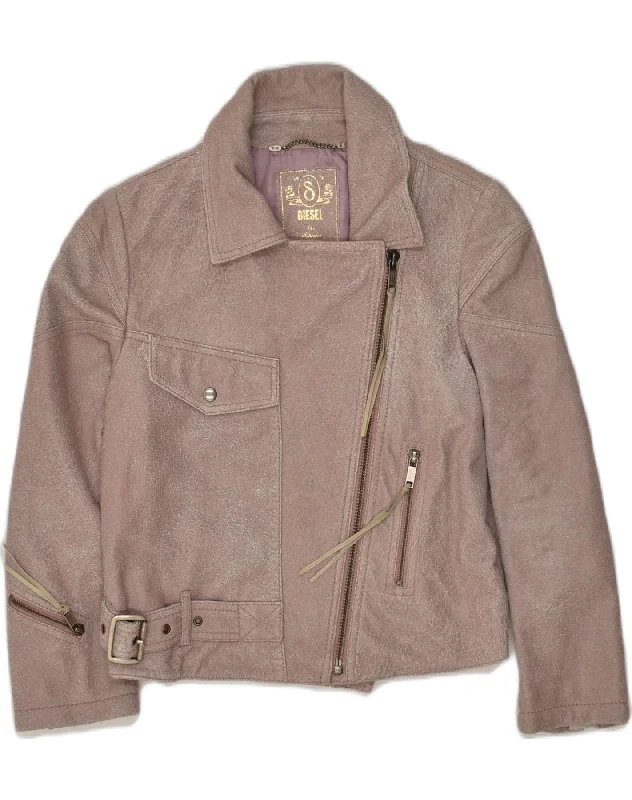 Women's Tailored Outfit DIESEL Womens Bomber Jacket UK 10 Small  Beige Acetate