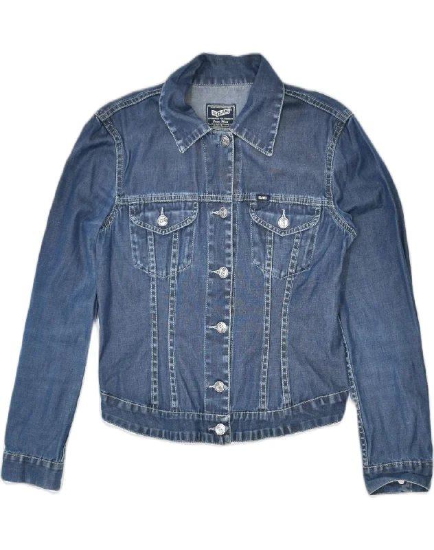 Affordable Women's Clothing Online GAS Womens Denim Jacket UK 12 Medium Blue Cotton