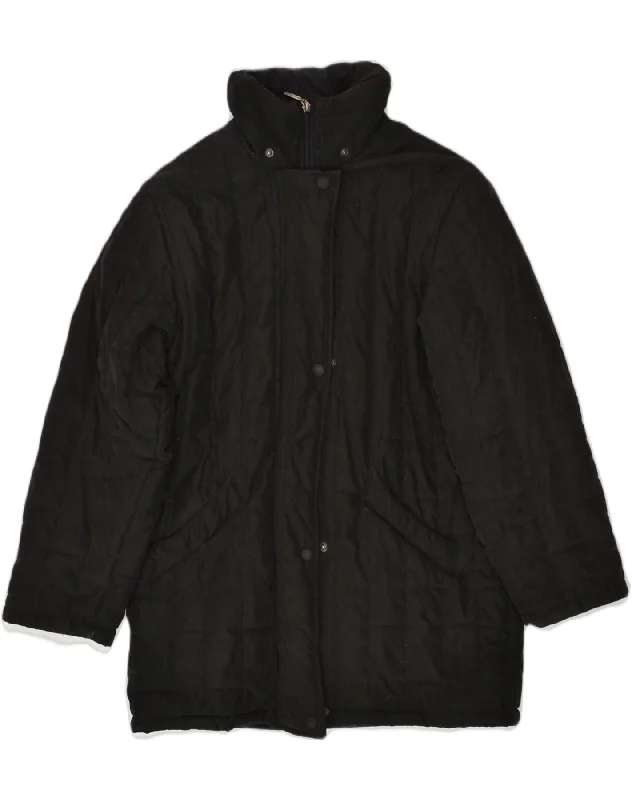 Women's Office Attire BEST COMPANY Womens Loose Fit Padded Coat UK 10 Small Black Polyester Women's Office Attire BEST COMPANY Womens Loose Fit Padded Coat UK 10 Small Black Polyester