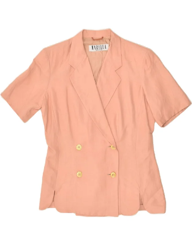 Charming Women's Clothes For Special Events MARELLA Womens Short Sleeve Blazer Jacket UK 14 Medium Pink Charming Women's Clothes For Special Events MARELLA Womens Short Sleeve Blazer Jacket UK 14 Medium Pink