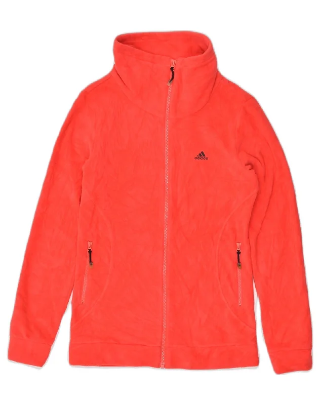 Women's Stylish Outdoor Outfit ADIDAS Womens Fleece Jacket UK 10 Small Red Polyester Women's Stylish Outdoor Outfit ADIDAS Womens Fleece Jacket UK 10 Small Red Polyester