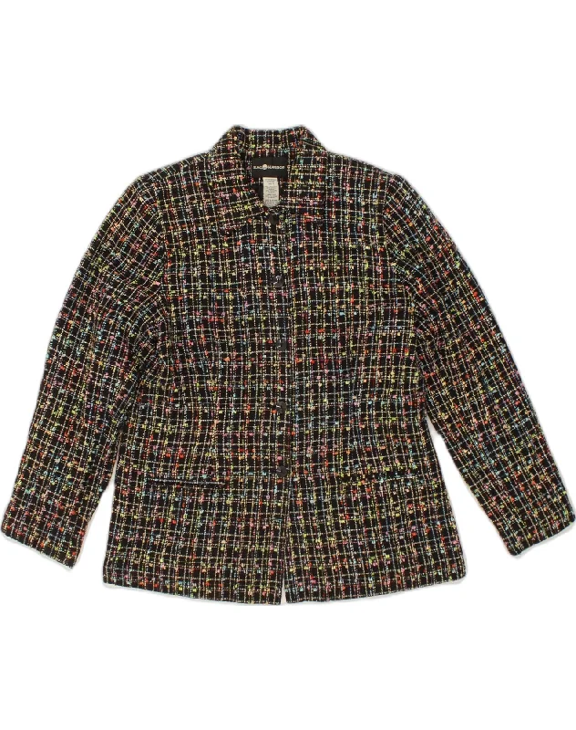 Boutique Dress Online SAG HARBOR Womens 5 Button Blazer Jacket UK 14 Large Multicoloured Acrylic