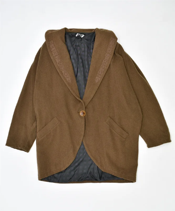 Exclusive Discount OSAK Womens Overcoat UK 18 XL Brown Vintage