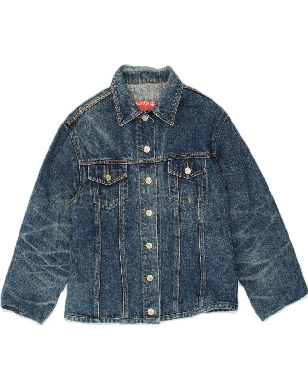 Casual Clothes For Women SASCH Womens Denim Jacket UK 14 Large Blue Cotton