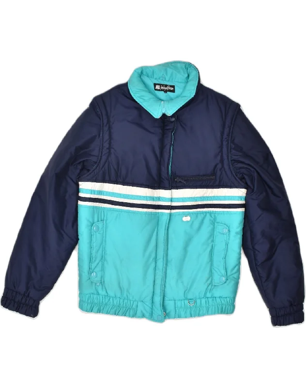 Fashion Women's Clothing VINTAGE Womens Windbreaker Jacket EU 38 Medium Blue Colourblock Winter Fashion Women's Clothing VINTAGE Womens Windbreaker Jacket EU 38 Medium Blue Colourblock Winter
