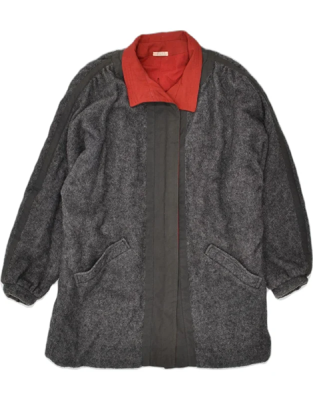 Women's Party Clothes VINTAGE Womens Overcoat UK 18 XL Grey