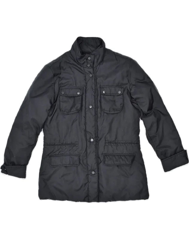 High Street Women's Fashion for Trendy Shoppers SERGIO TACCHINI Womens Padded Jacket US 12 Large Black Polyester High Street Women's Fashion for Trendy Shoppers SERGIO TACCHINI Womens Padded Jacket US 12 Large Black Polyester