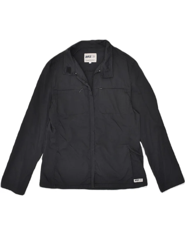 VIP Member Discount RIFLE Womens Utility Jacket UK 14 Large Black Cotton