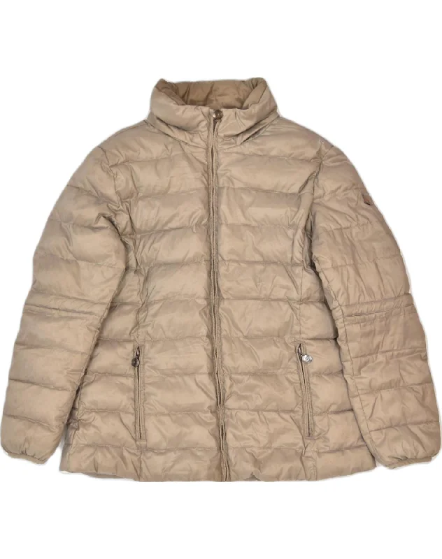 Modern Women's Outfit CHAMPION Womens Padded Jacket IT 44 Medium Brown Polyester Winter Modern Women's Outfit CHAMPION Womens Padded Jacket IT 44 Medium Brown Polyester Winter