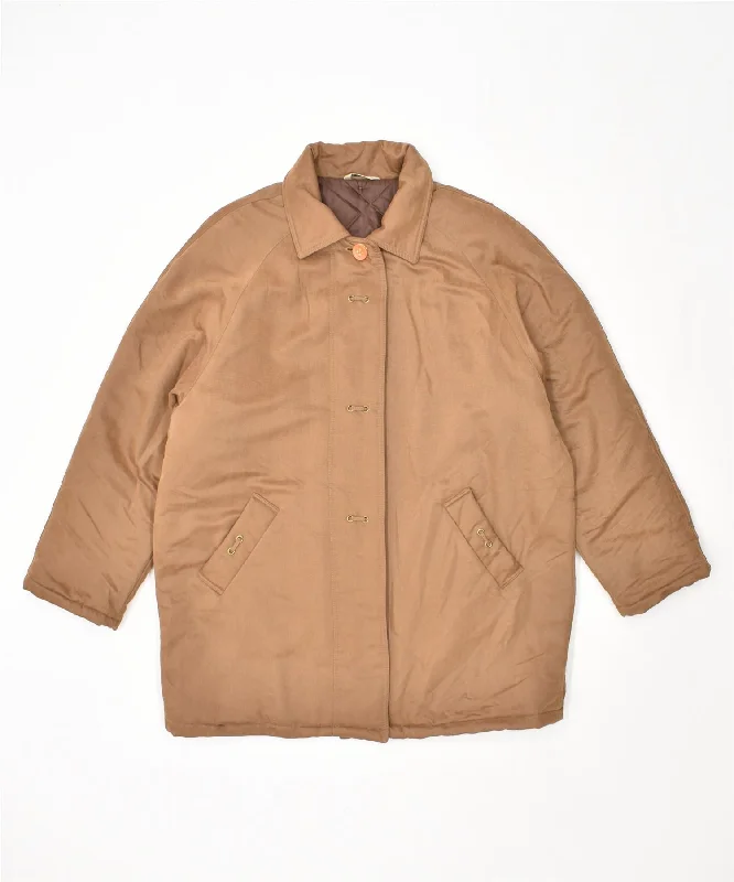 Sale On Clothing VINTAGE Womens Loose Fit Windbreaker Jacket UK 14 Medium Brown Viscose Sale On Clothing VINTAGE Womens Loose Fit Windbreaker Jacket UK 14 Medium Brown Viscose