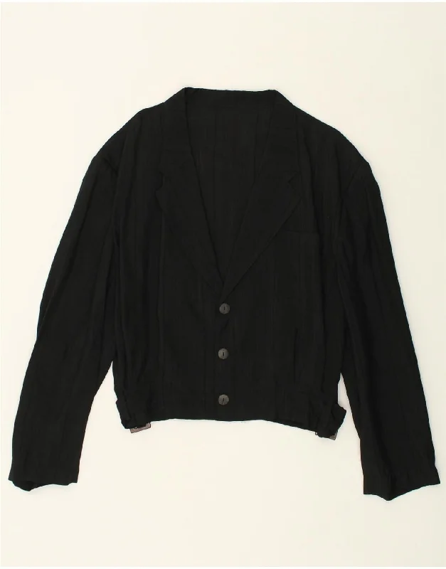 Formal Outfit For Women VINTAGE Womens 3 Button Blazer Jacket IT 52 2XL Black Striped Formal Outfit For Women VINTAGE Womens 3 Button Blazer Jacket IT 52 2XL Black Striped