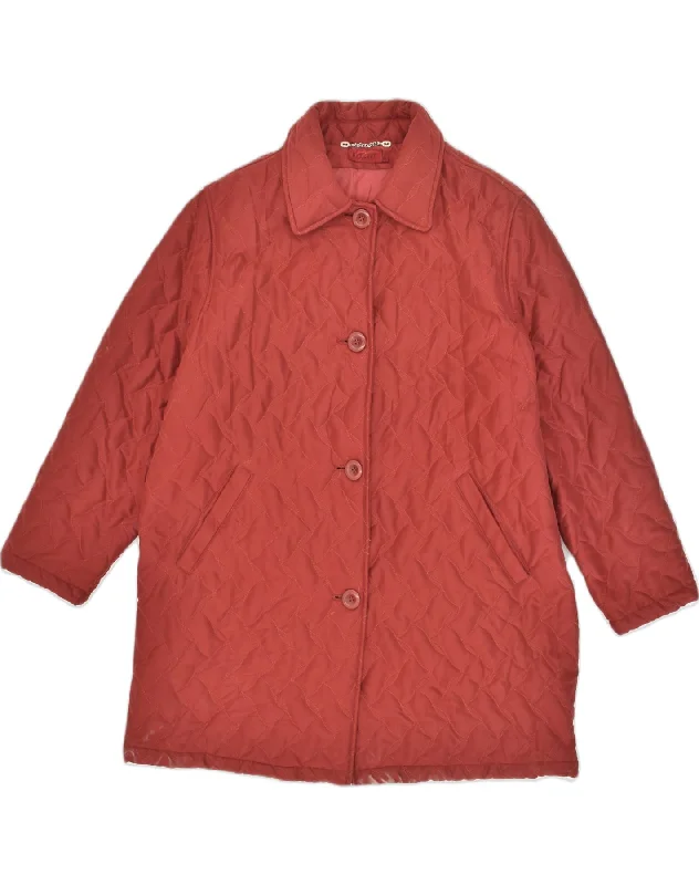 Women's Trendy Activewear Apparel ELEGANT PROJECT Womens Quilted Jacket IT 50 XL Red Polyester Women's Trendy Activewear Apparel ELEGANT PROJECT Womens Quilted Jacket IT 50 XL Red Polyester