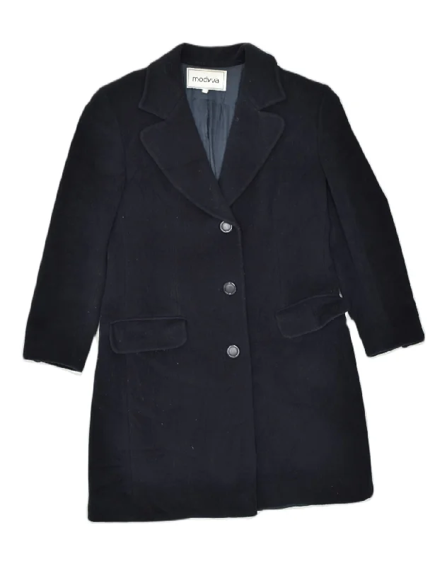 Workwear Fashion for Women MODYVA Womens Overcoat IT 42 Medium Black Wool