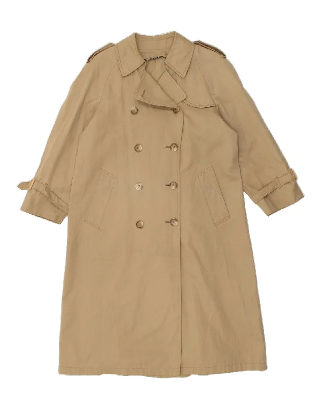 Women's Festive Attire VINTAGE Womens Trench Coat UK 16 Large Beige