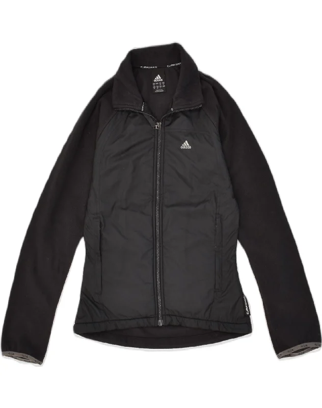 Women's Active Clothing ADIDAS Womens Windbreaker Jacket UK 8 Small  Black Polyester