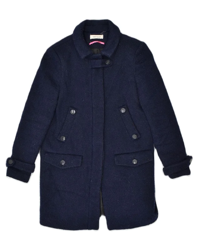 Women Clothes NAF NAF Womens Overcoat EU 36 Small Blue Wool