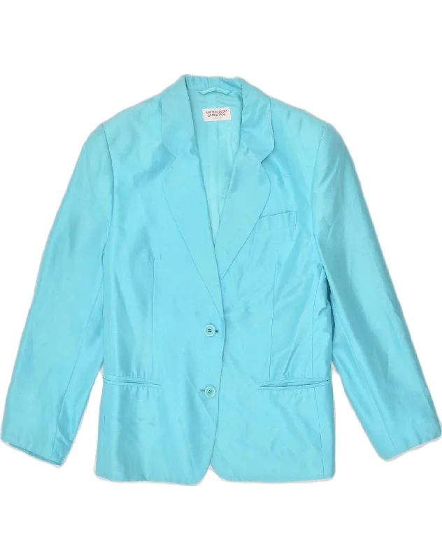 Flash Discount UNITED COLORS OF BENETTON Womens 2 Button Blazer Jacket IT 42 Medium Blue Flash Discount UNITED COLORS OF BENETTON Womens 2 Button Blazer Jacket IT 42 Medium Blue