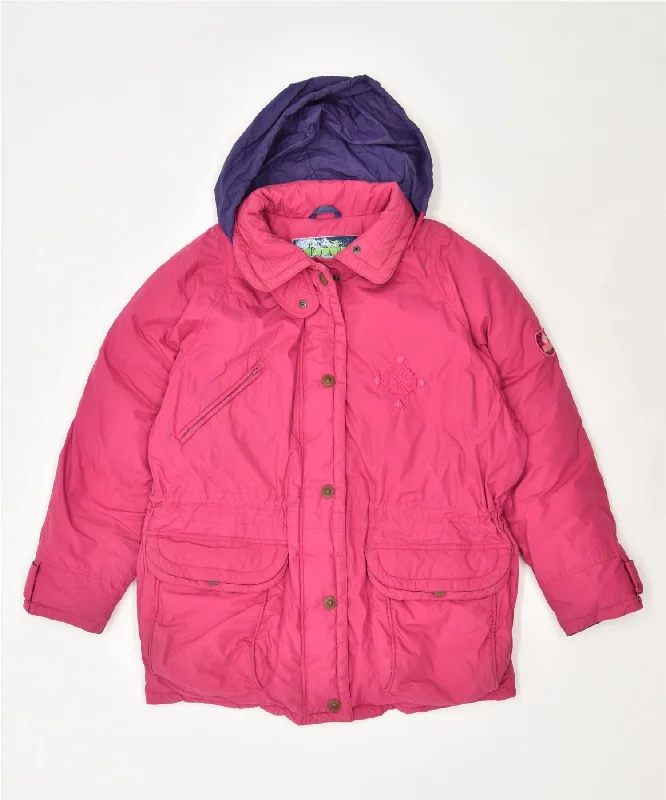 Elegant Women's Clothing DIADORA Womens Hooded Padded Jacket UK 12 Medium Pink Polyester Vintage Elegant Women's Clothing DIADORA Womens Hooded Padded Jacket UK 12 Medium Pink Polyester Vintage