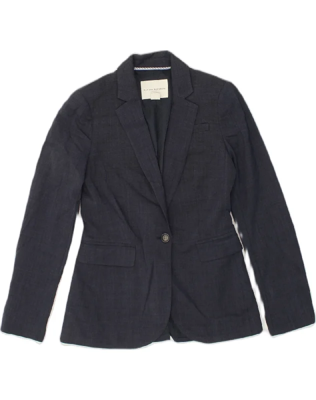 Women's Formal Wear BANANA REPUBLIC Womens 1 Button Blazer Jacket UK 10 Small Blue Wool Women's Formal Wear BANANA REPUBLIC Womens 1 Button Blazer Jacket UK 10 Small Blue Wool