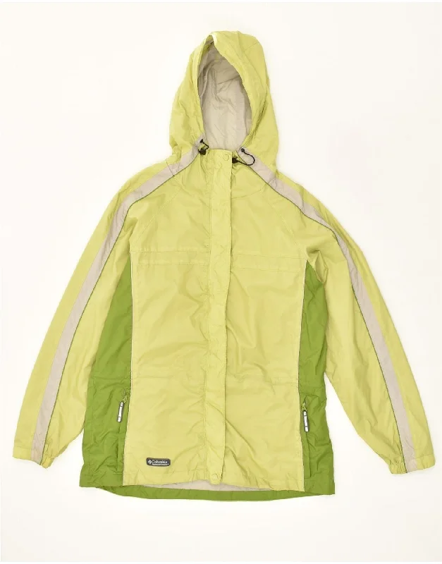 Casual Women's Clothing COLUMBIA Womens Hooded Rain Jacket UK 16 Large Green Colourblock Nylon Casual Women's Clothing COLUMBIA Womens Hooded Rain Jacket UK 16 Large Green Colourblock Nylon